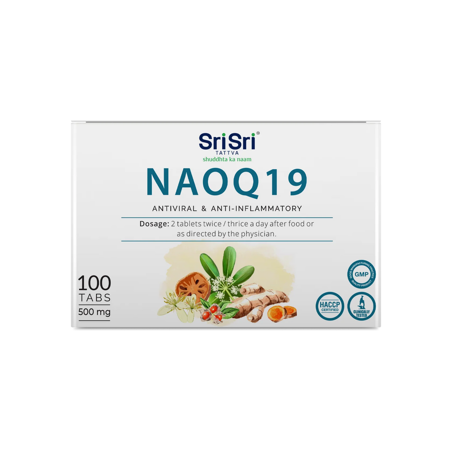 Sri Sri Tattva NAOQ19 500mg Tablet | Anti-Viral & Anti-Inflammatory