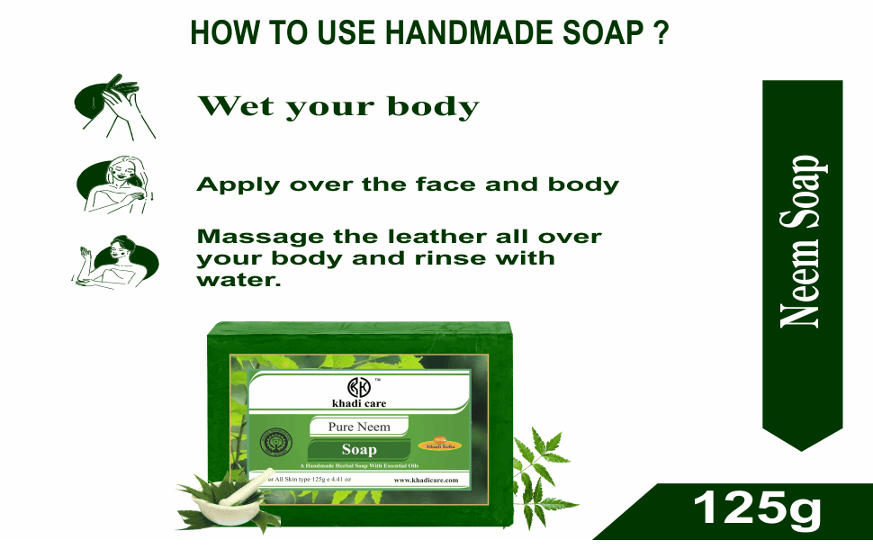 Khadi Care Herbal Pure Neem Soap - 125g