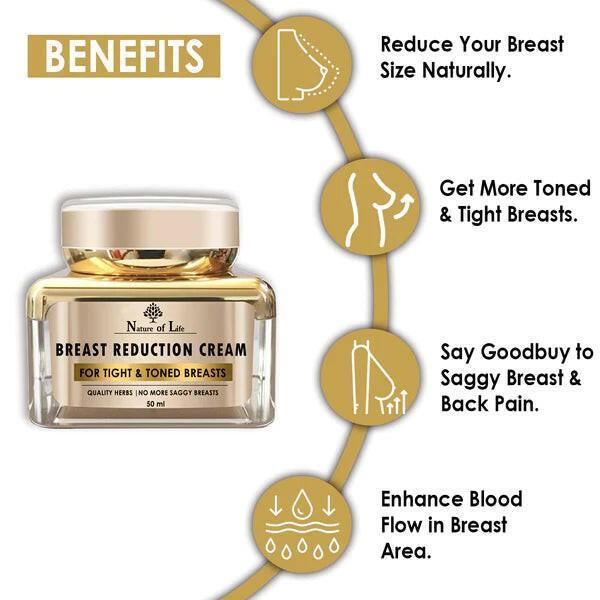 Nature of Life Breast Size Reduction Cream - 50ml