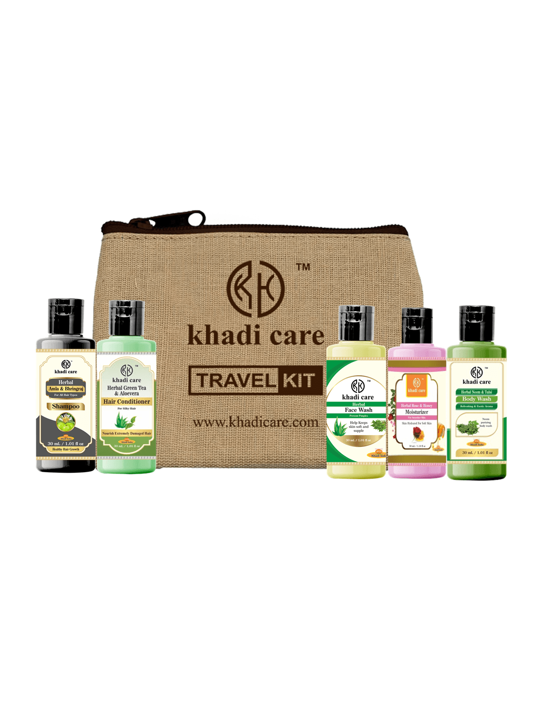 Khadi Care Herbal Grooming Travel Kit