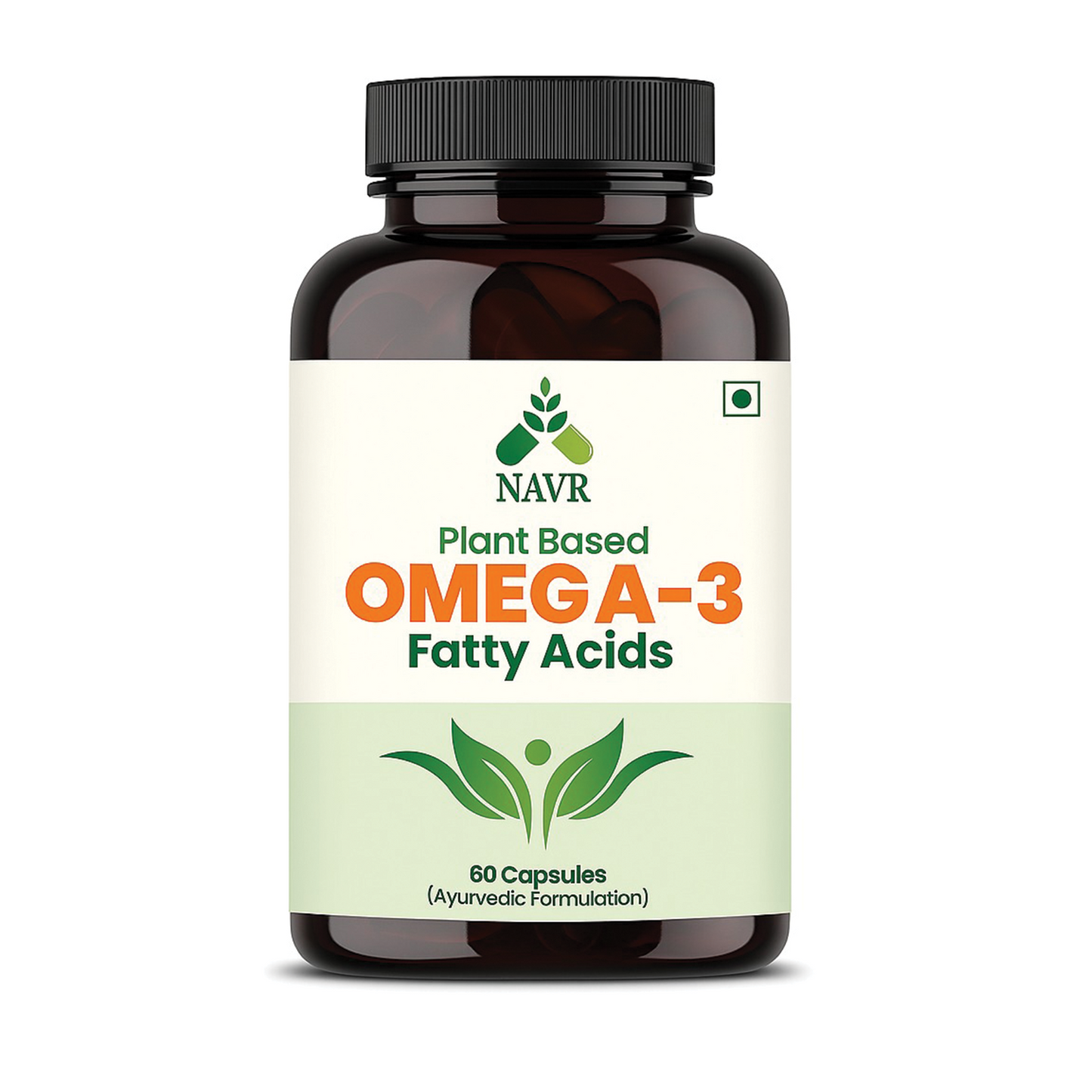 NAVR Plant Based Omega-3 Fatty Acids Capsules, 500mg - 60 Capsules