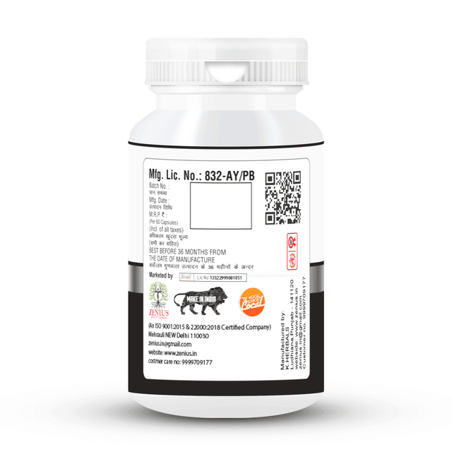 Zenius Men Charge Tablet for Male Vitality and Performance - 60 Tablets