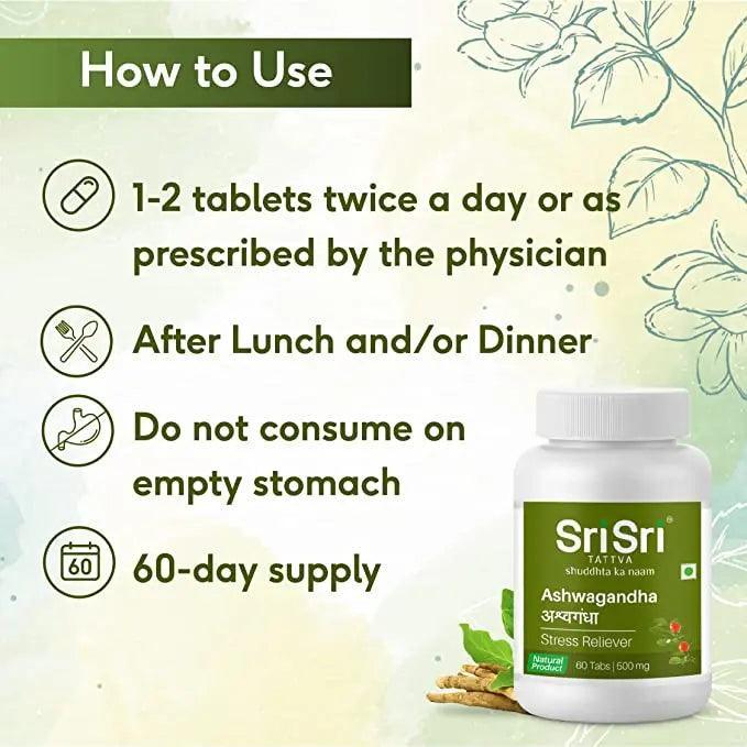 Sri Sri Tattva Ashwagandha Tablet 500mg