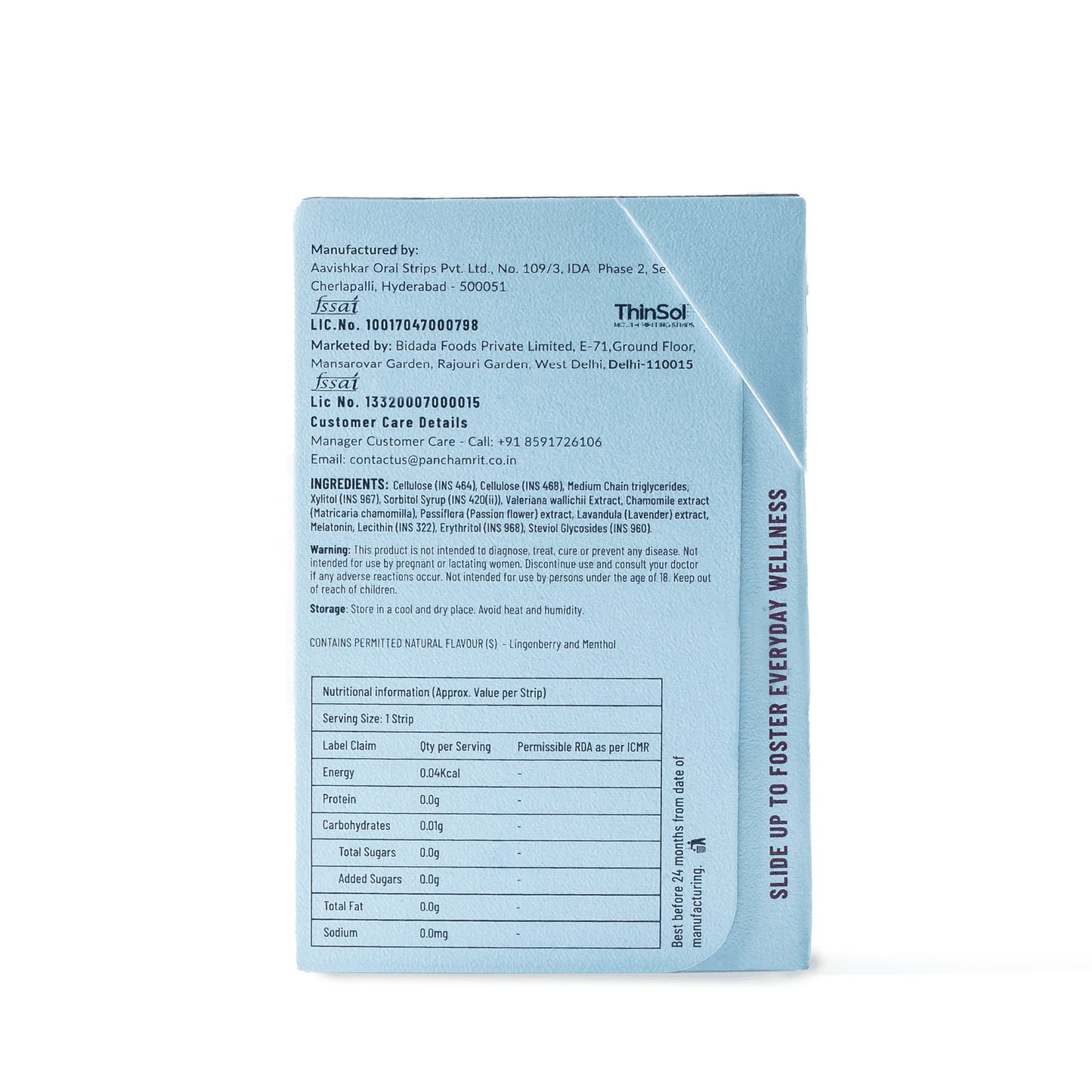 Panchamrit Melatonin-5mg Strip for Sleep with Ayurvedic Herbs| Natural Sleep Aid (30 Each) Exotic Berry Flavour