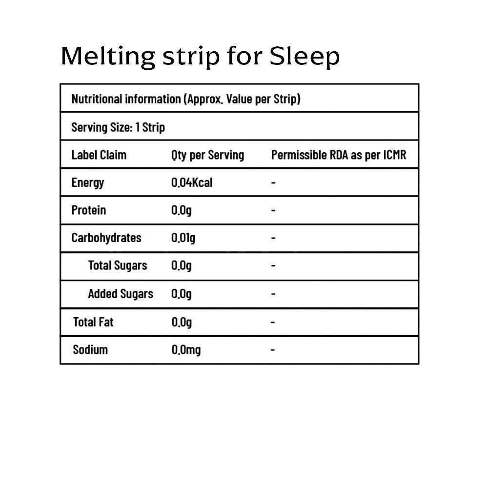 Panchamrit Melatonin-5mg Strip for Sleep with Ayurvedic Herbs| Natural Sleep Aid (30 Each) Exotic Berry Flavour