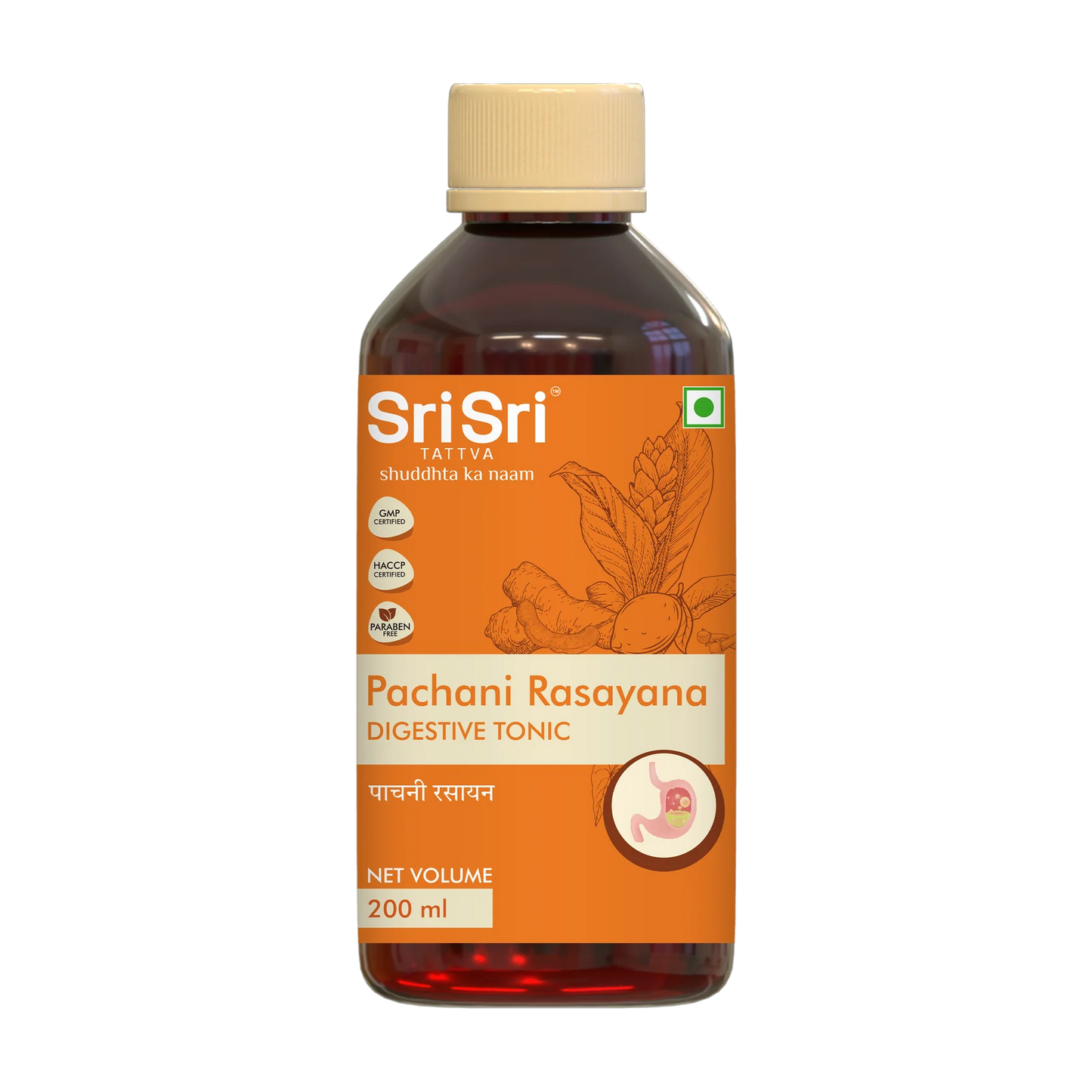 Sri Sri Tattva Pachani Rasayana - Digestive Tonic | In Indigestion, Satiety, Sour Eructation, Bloating and Abdominal Discomfort | 200 ml