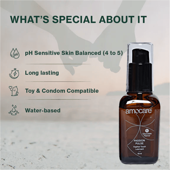 Amocare Passion Pulse Feather Touch Lubricant Chocolate - 50ml