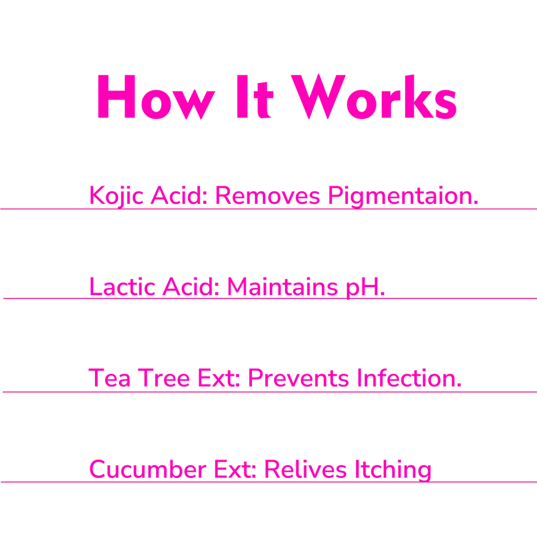 Vigini Whitening Lightening Intimate Feminine Hygiene Gel Wash for Women