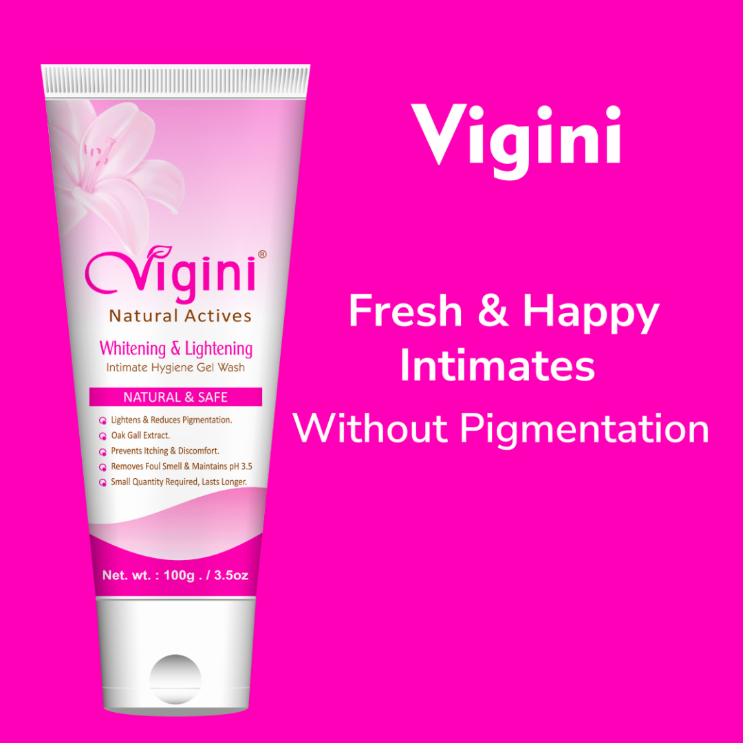 Vigini Whitening Lightening Intimate Feminine Hygiene Gel Wash for Women
