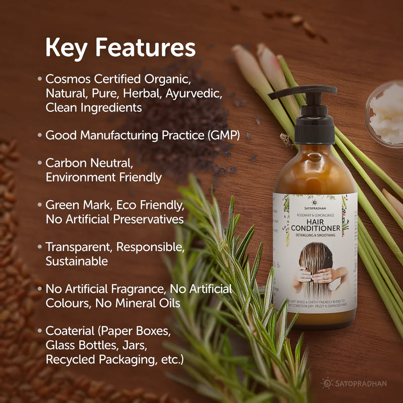 Satopradhan Moisturizing Hair Conditioner 200ml | Post Wash Hair Conditioner | Nourishes & Detangles Hair | Best for Dry & Damaged Hair