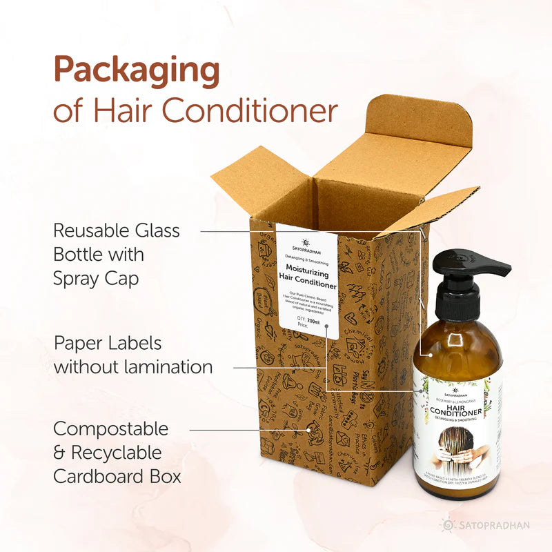 Satopradhan Moisturizing Hair Conditioner 200ml | Post Wash Hair Conditioner | Nourishes & Detangles Hair | Best for Dry & Damaged Hair