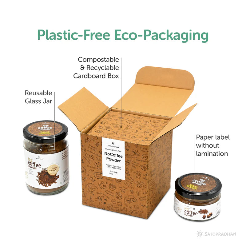 Satopradhan No Coffee Powder 100g - Prepared using Organic Chickpeas/Kabuli Chana