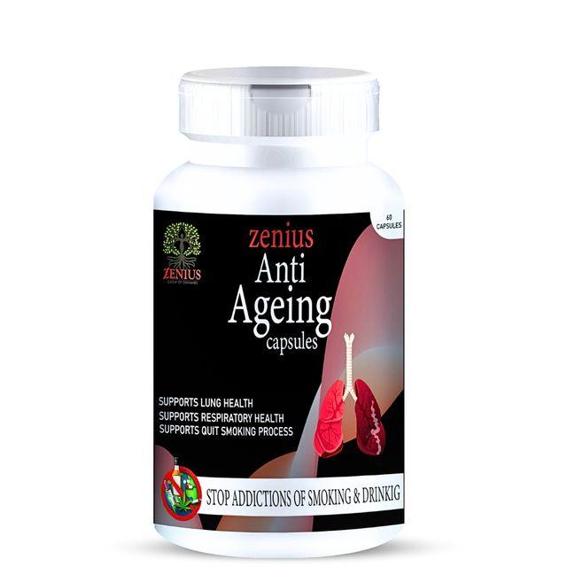 Zenius Anti Ageing Capsules - Alcohol De addiction Medicine, Nasha Mukti Ki Dawa in Ayurveda - 60 Capsules