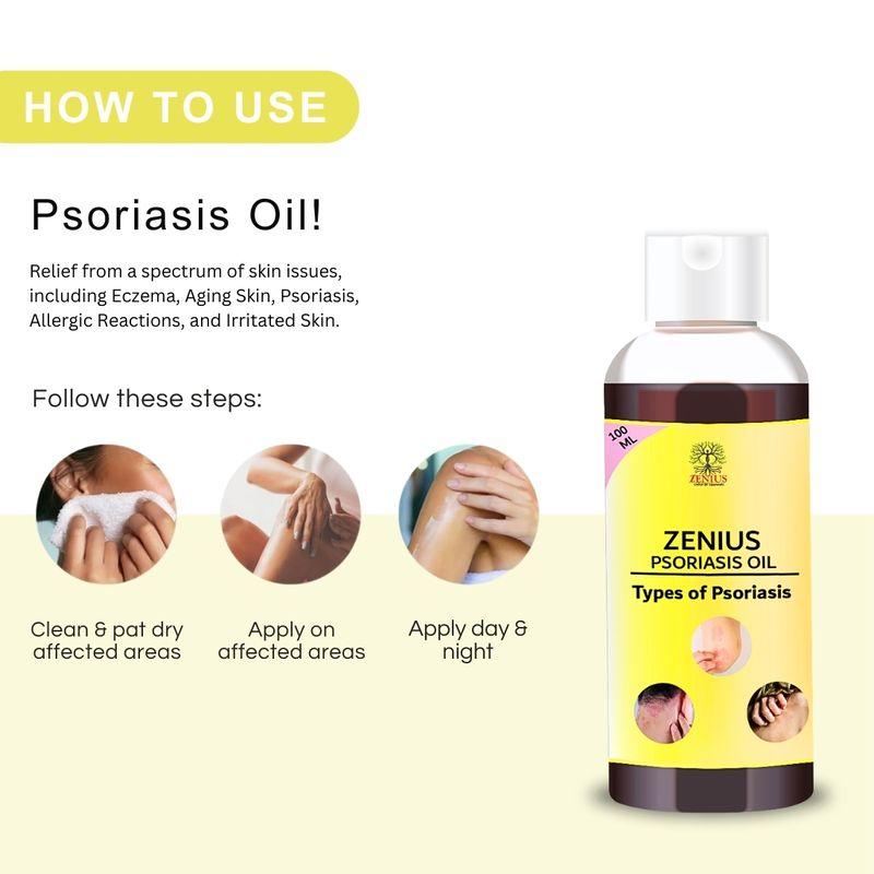 Zenius Psoriasis oil - Skin Psoriasis Oil and Medicine for Psoriasis Treatment - 100ml Oil