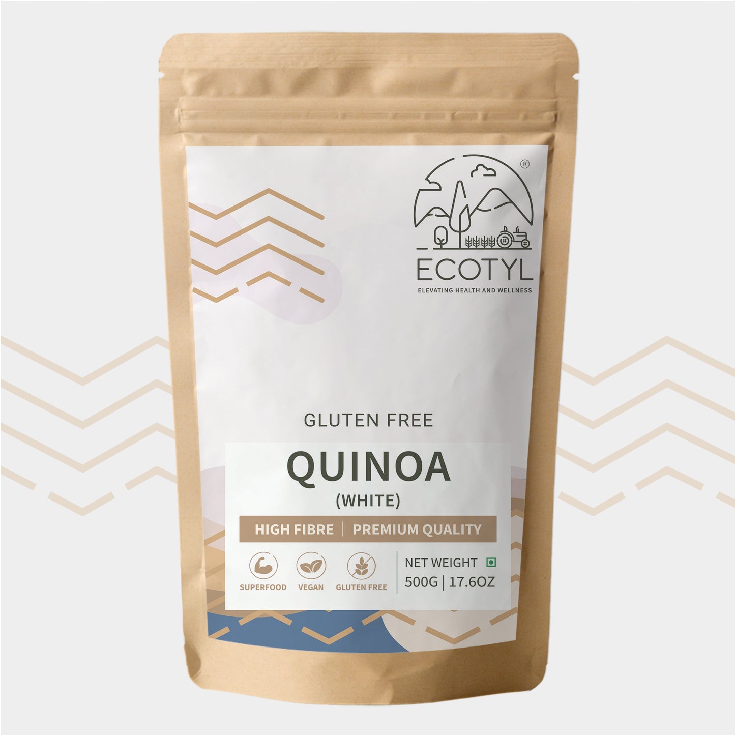 Ecotyl Quinoa (White) Seeds - 500gm