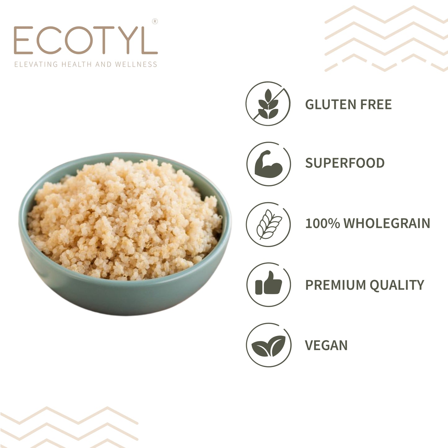 Ecotyl Quinoa (White) Seeds - 500gm