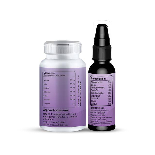 Zenius Breast-Fit Kit - Breast Growth Medicine for Breast Enlargement and Tightening