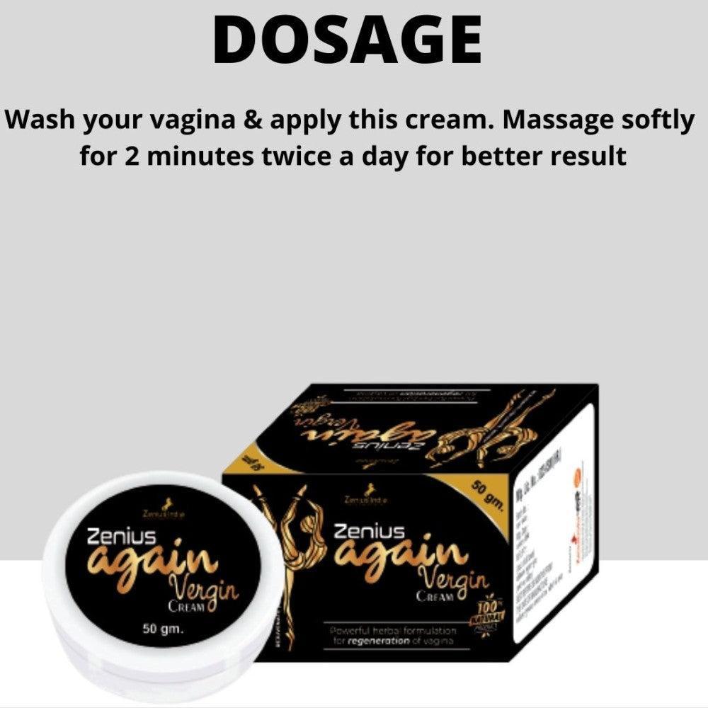 Zenius Again Vergin Cream Vagina whitening cream, 50gm
