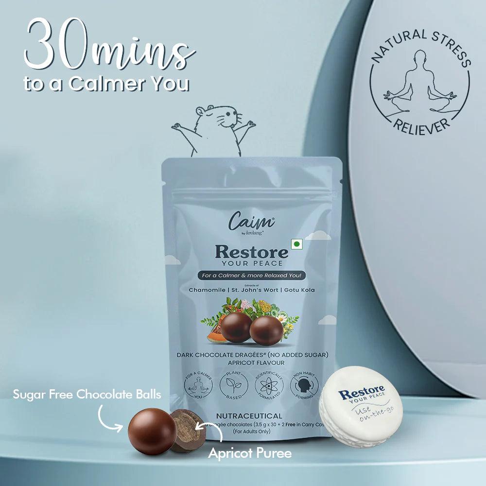 Caim by arelang Restore your Peace Sugarfree Dark Chocolate