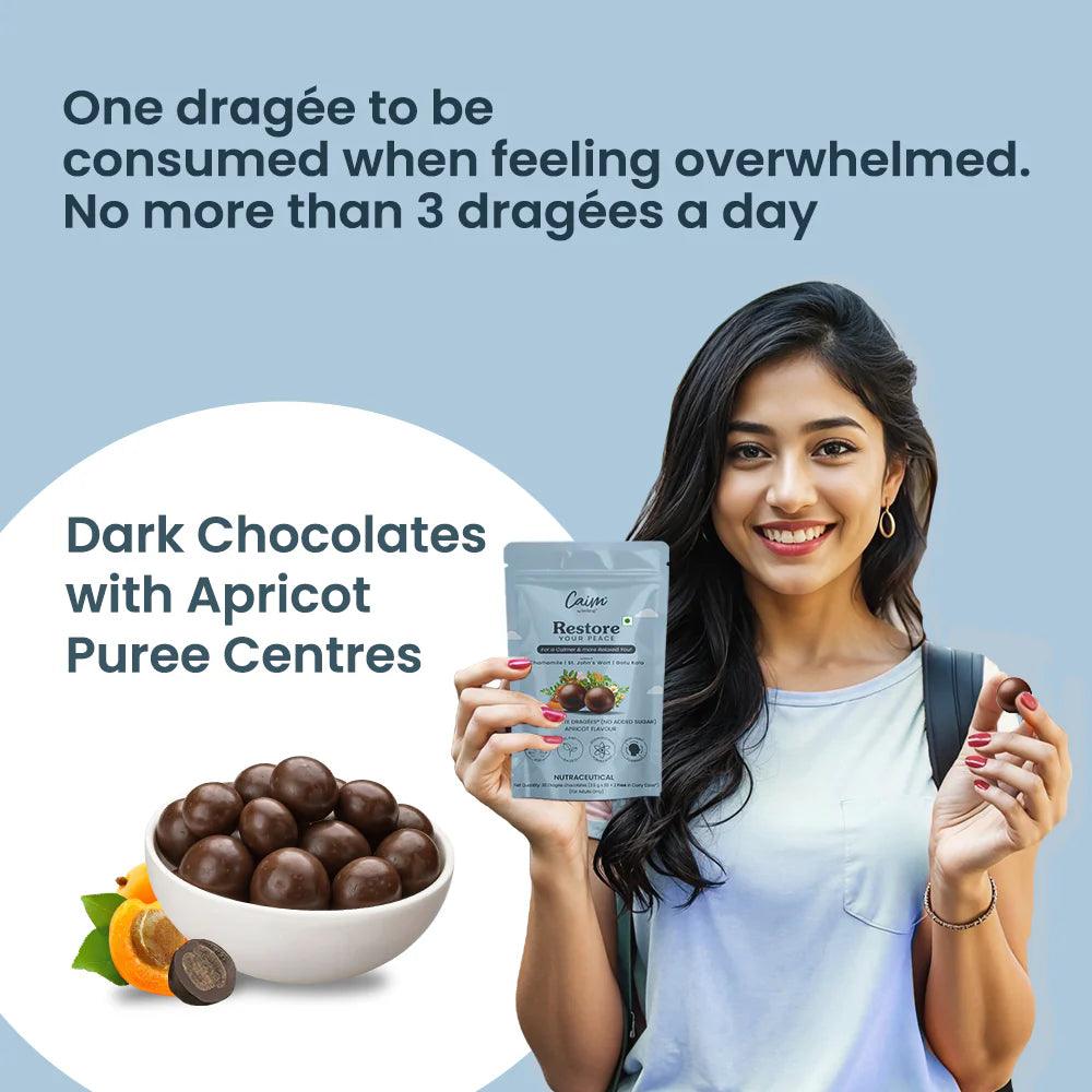 Caim by arelang Restore your Peace Sugarfree Dark Chocolate