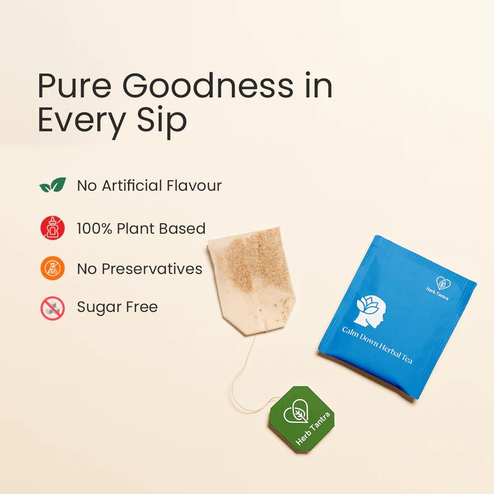 Herb Tantra Calm Down Herbal Tea | 20 Teabags