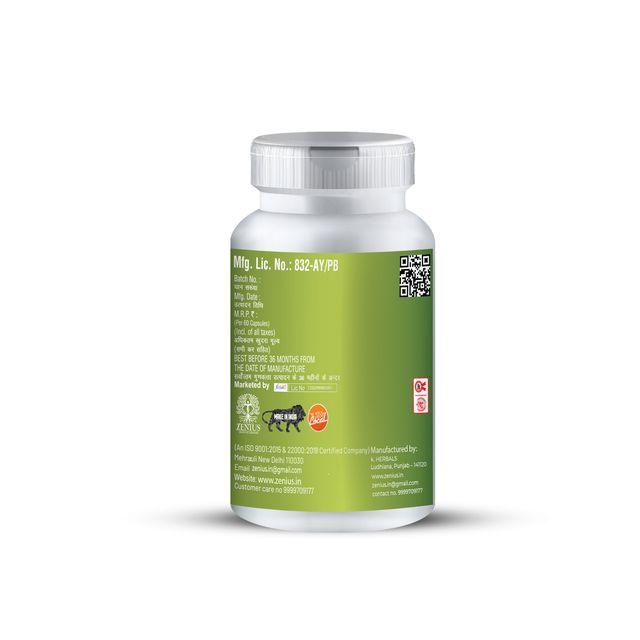 Zenius Green Green Capsules - Green Tea Capsules for Green Tea, Weight Loss, and Immunity - 60 Capusles