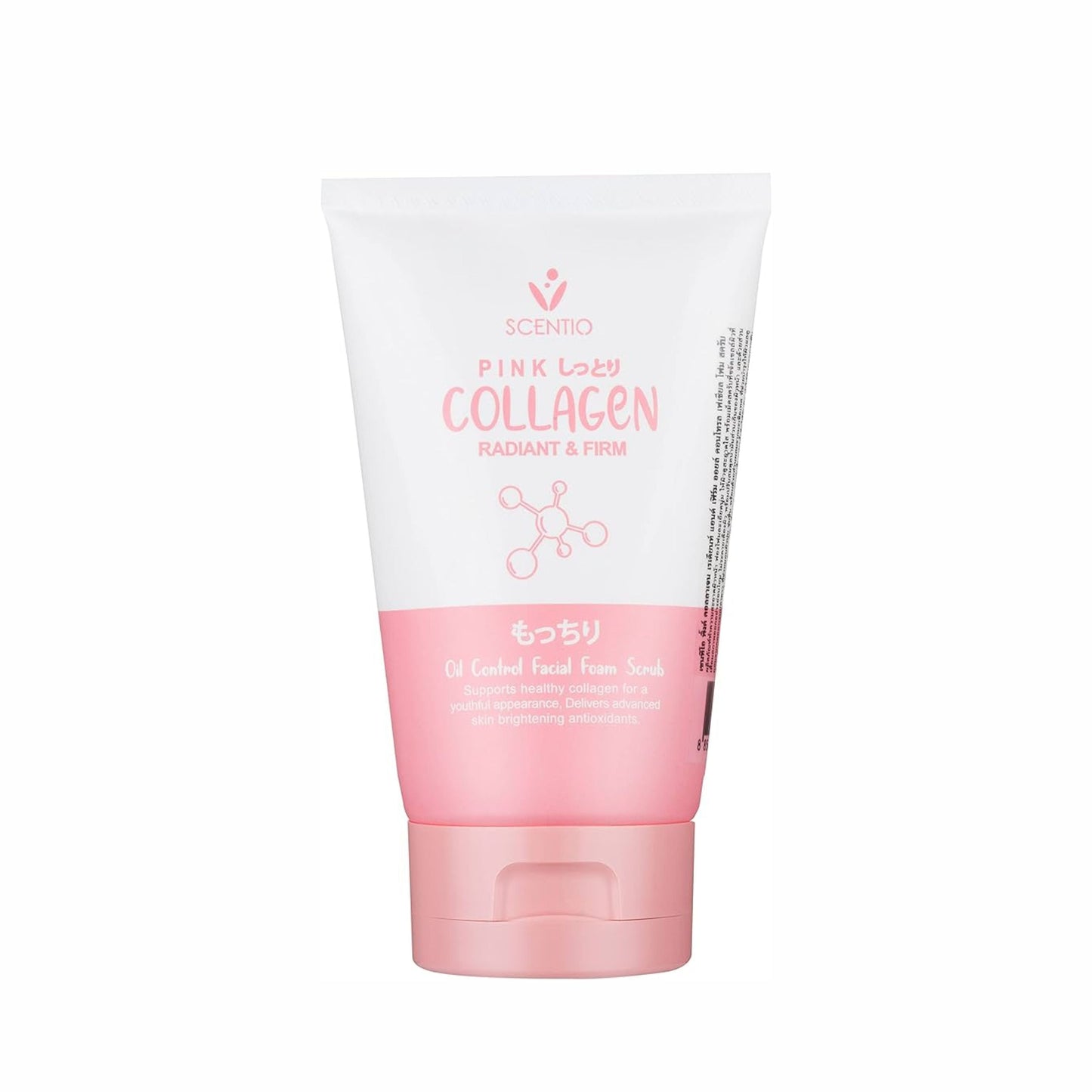 SCENTIO Pink Collagen 100ML – Organic Oil Control & Acne Face Wash | Thailand