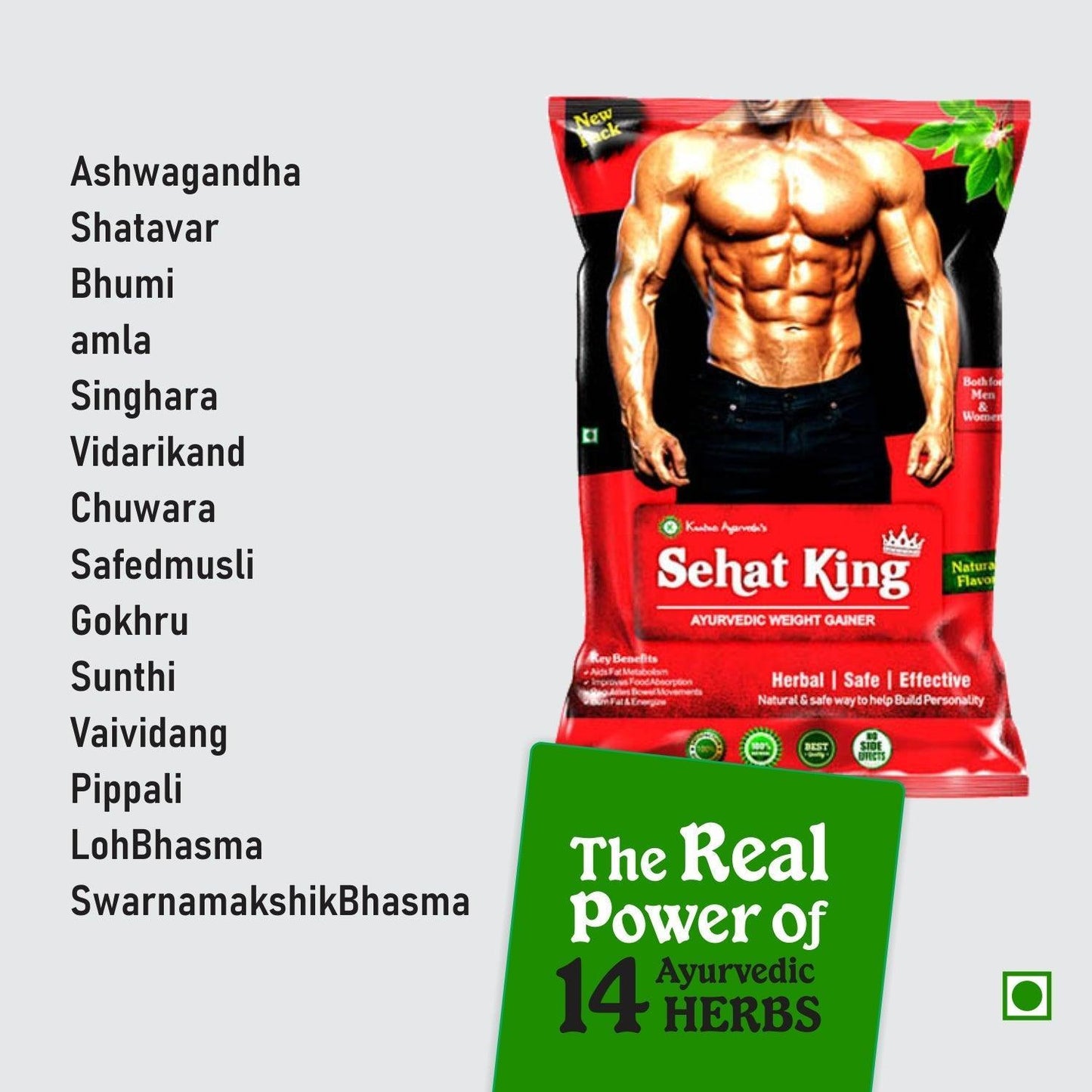Kaahan Ayurveda Sehat King Powder – Premium Weight Gainer Powder