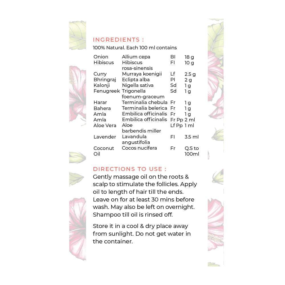 Siachen Oil Hibiscus Hair Oil with Onion, Amla & Bhringraj