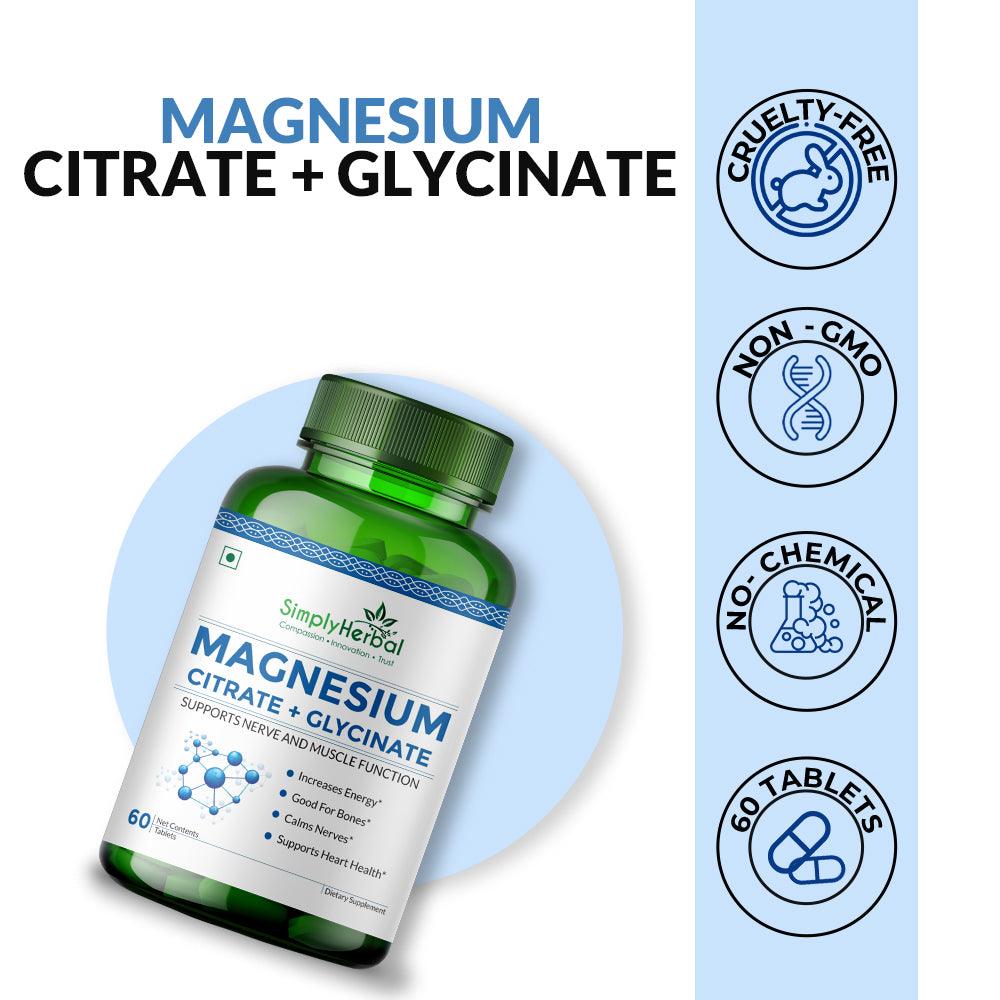 Simply Herbal Magnesium Citrate Tablet - 90 Tablets
