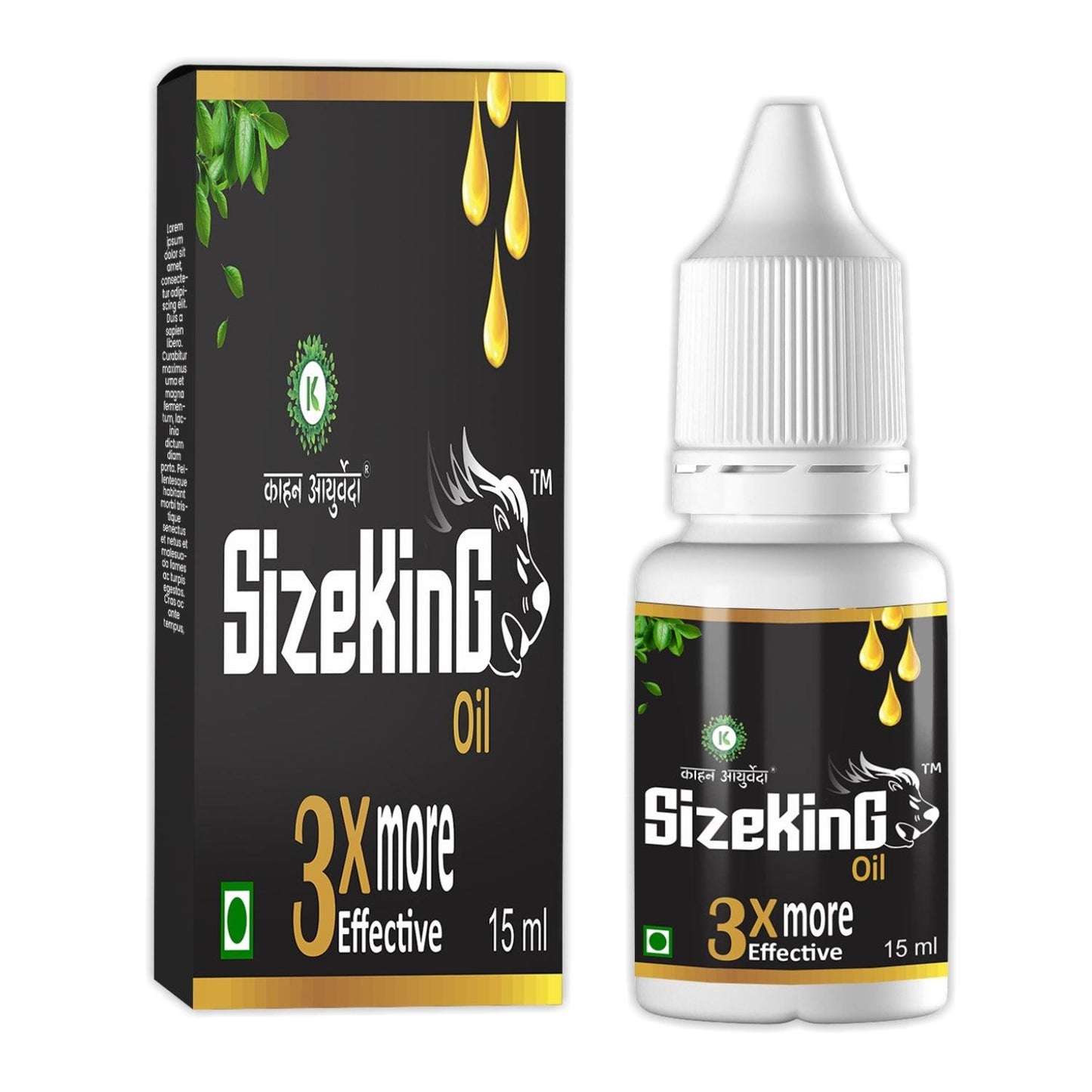 Kaahan Ayurveda SizeKing Oil - 15ml Oil