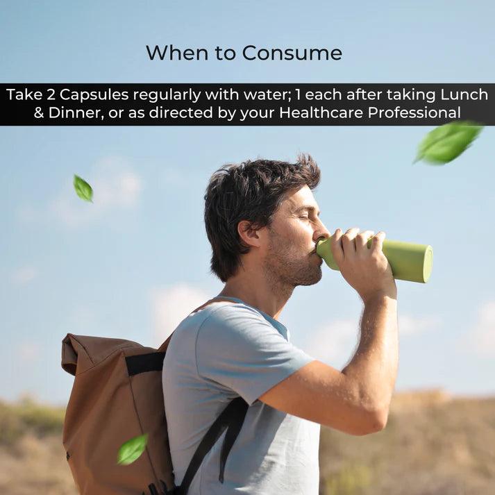 Health Veda Organics Korean Red Ginseng Capsule - 60 Veg Capsules