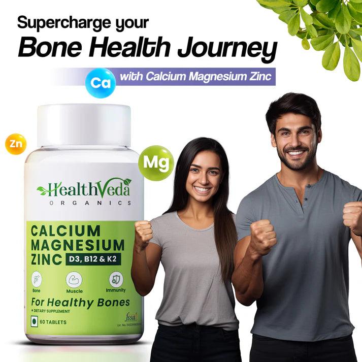 Health Veda Organics Calcium Magnesium Zinc