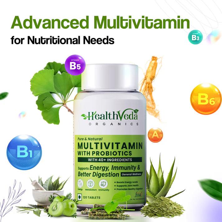 Health Veda Organics Multivitamin with Probiotics Tablet