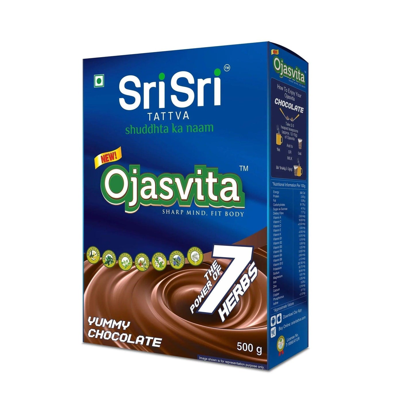 Sri Sri Tattva Ojasvita Chocolate Powder - Sharp Mind & Fit Body