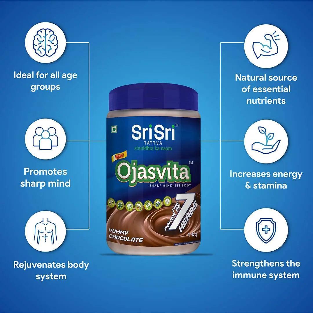 Sri Sri Tattva Ojasvita Chocolate Powder - Sharp Mind & Fit Body