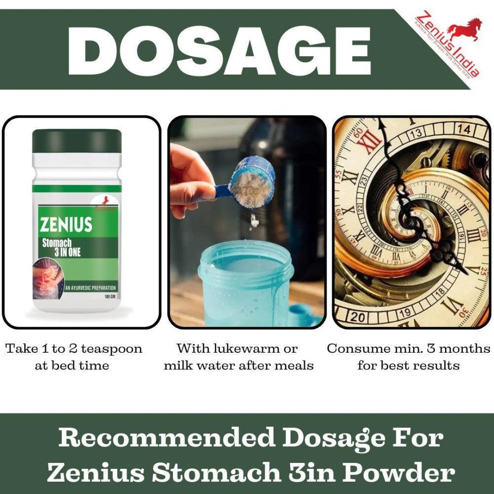 Zenius Stomach 3in Powder | Excellent for constipation and cough & Improves Digestion