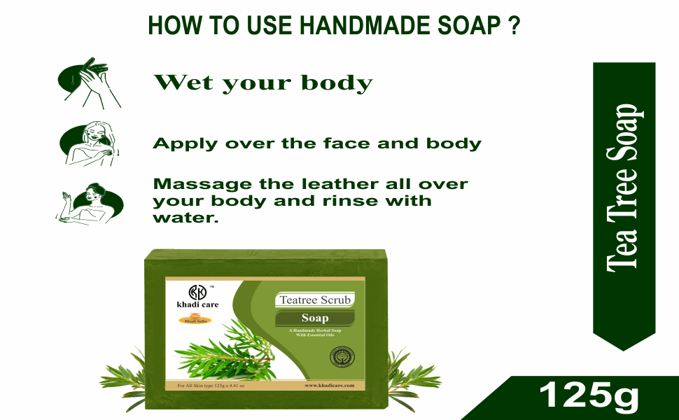 Khadi Care Herbal Teatree Soap - 125g