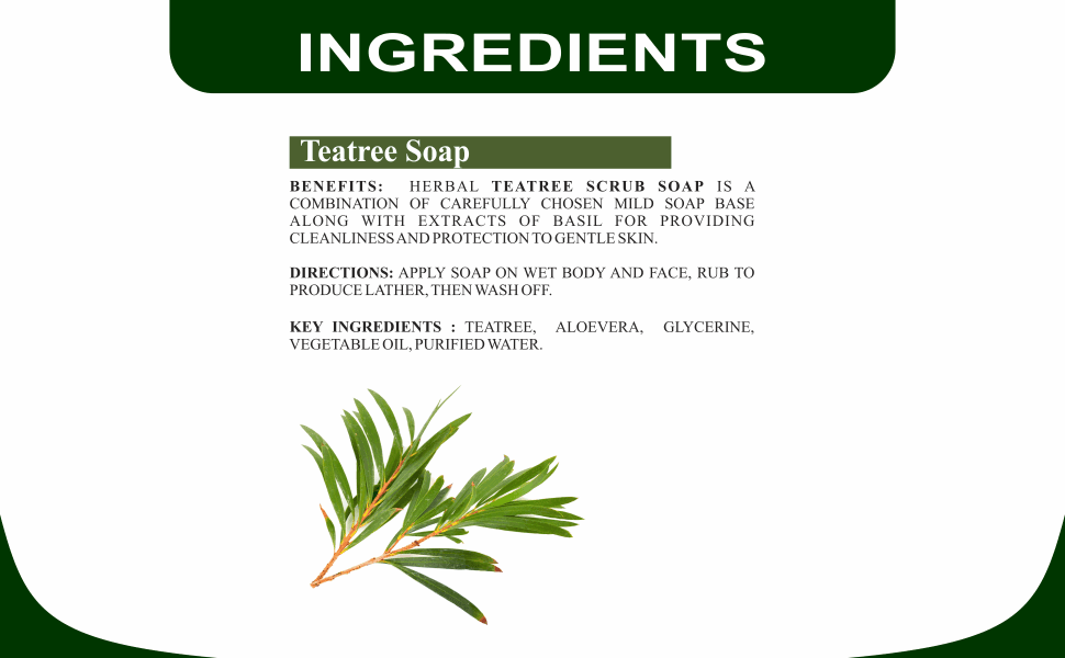 Khadi Care Herbal Teatree Soap - 125g