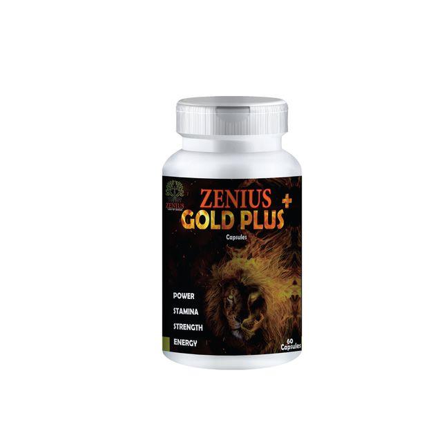 Zenius Gold Plus Capsules - Sex Capsules for Sexual Health, Stamina, and Energy Boosting - 60 Capsules-