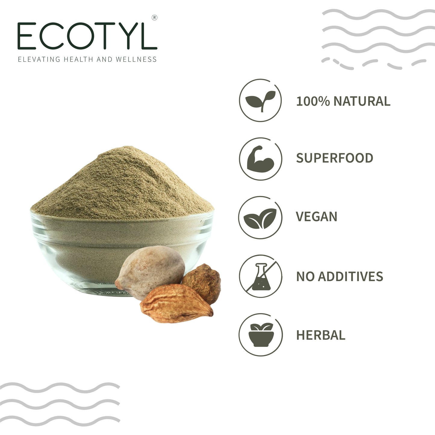 Ecotyl Triphala Powder for Digestive Health & Immunity - 100gm