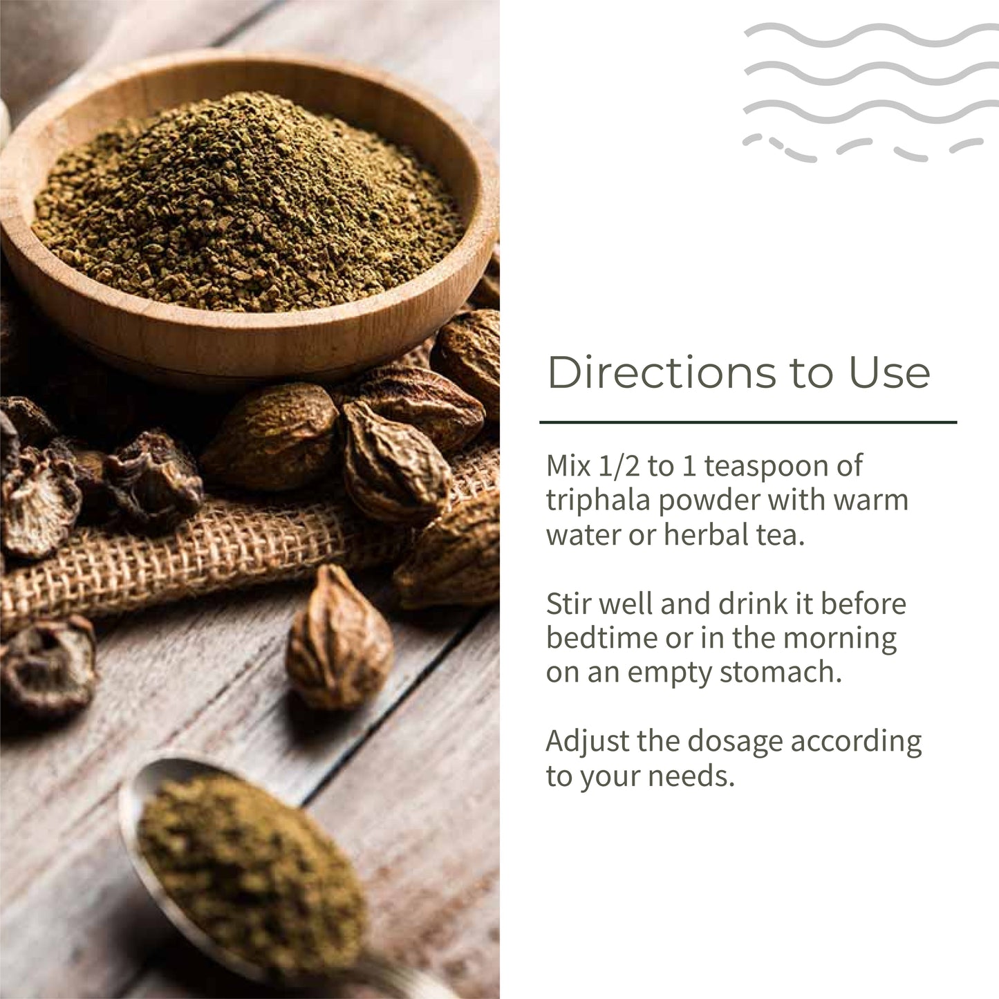 Ecotyl Triphala Powder for Digestive Health & Immunity - 100gm