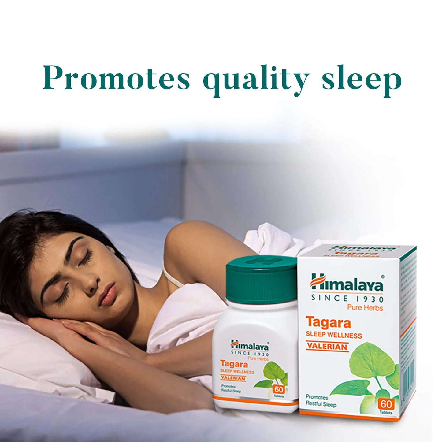 Himalaya Tagara Tablet | Promotes Restful Sleep - 60 Tablets
