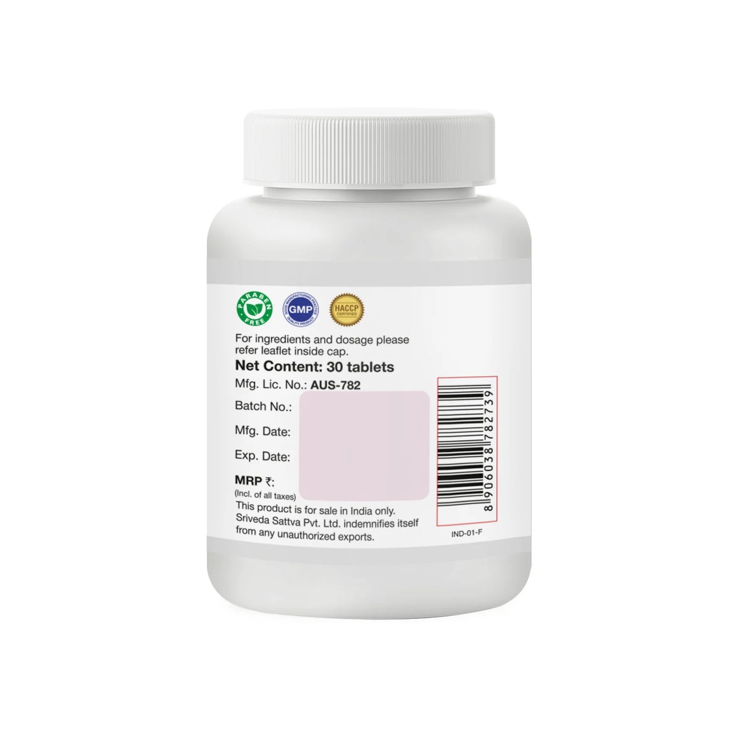 Sri Sri Tattvaa Triphala Guggulu 500 mg Tablets, 60 Tabs