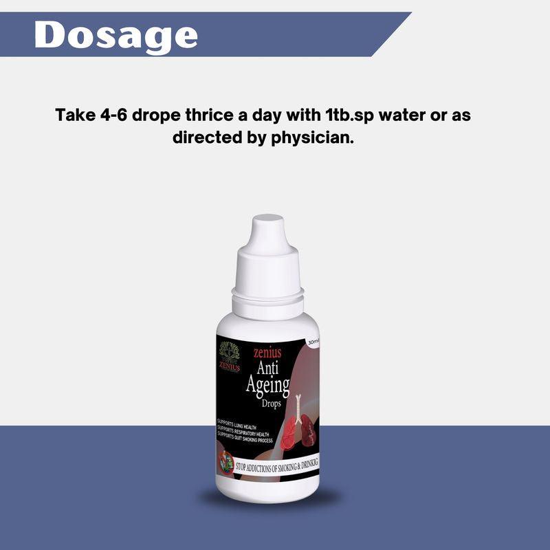 Zenius Anti Ageing Drops - De addiction Drops, Control Medicine for Alcohol Withdrawal - 30ml Drops