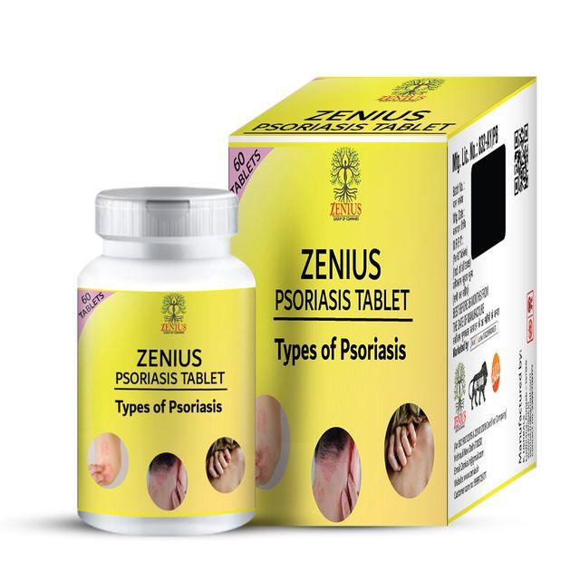 Zenius Psoriasis Tablet - Skin Psoriasis Tablets and Medicine for Psoriasis Relief - 60 Tablets