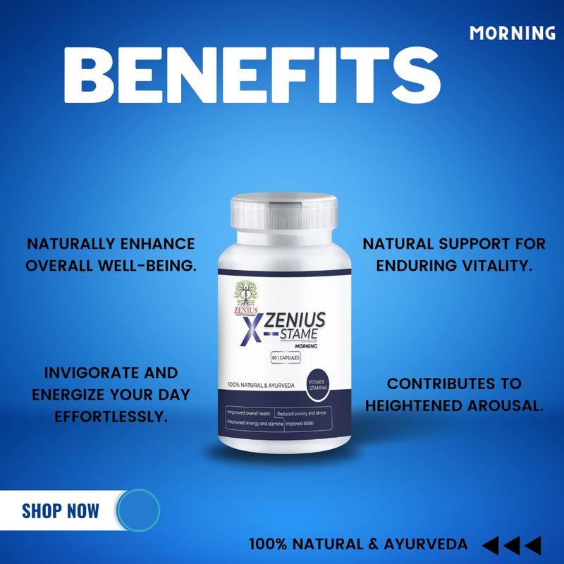 Zenius X-Stame Capsules Morning - Sexual Capsules for Sexual Health - 30 Capsules