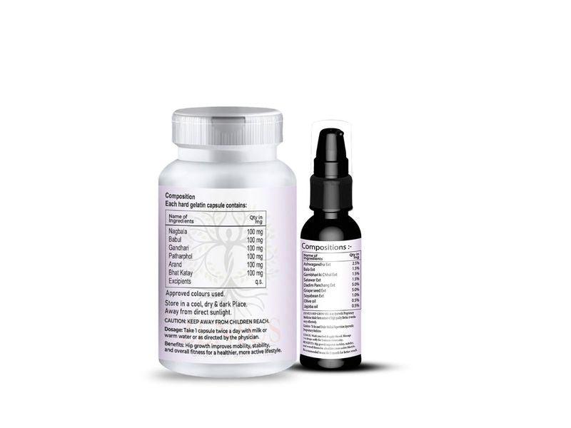 Zenius Hip Grow Kit - Hip Size Growth Medicine for Butt Enhancement and Enlargement