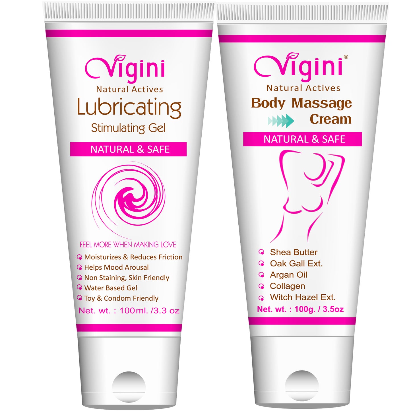 Vigini Breast Firming Bust Tightening Size Increase Cream & Vaginal Lubricant Lube Jelly Gel Women