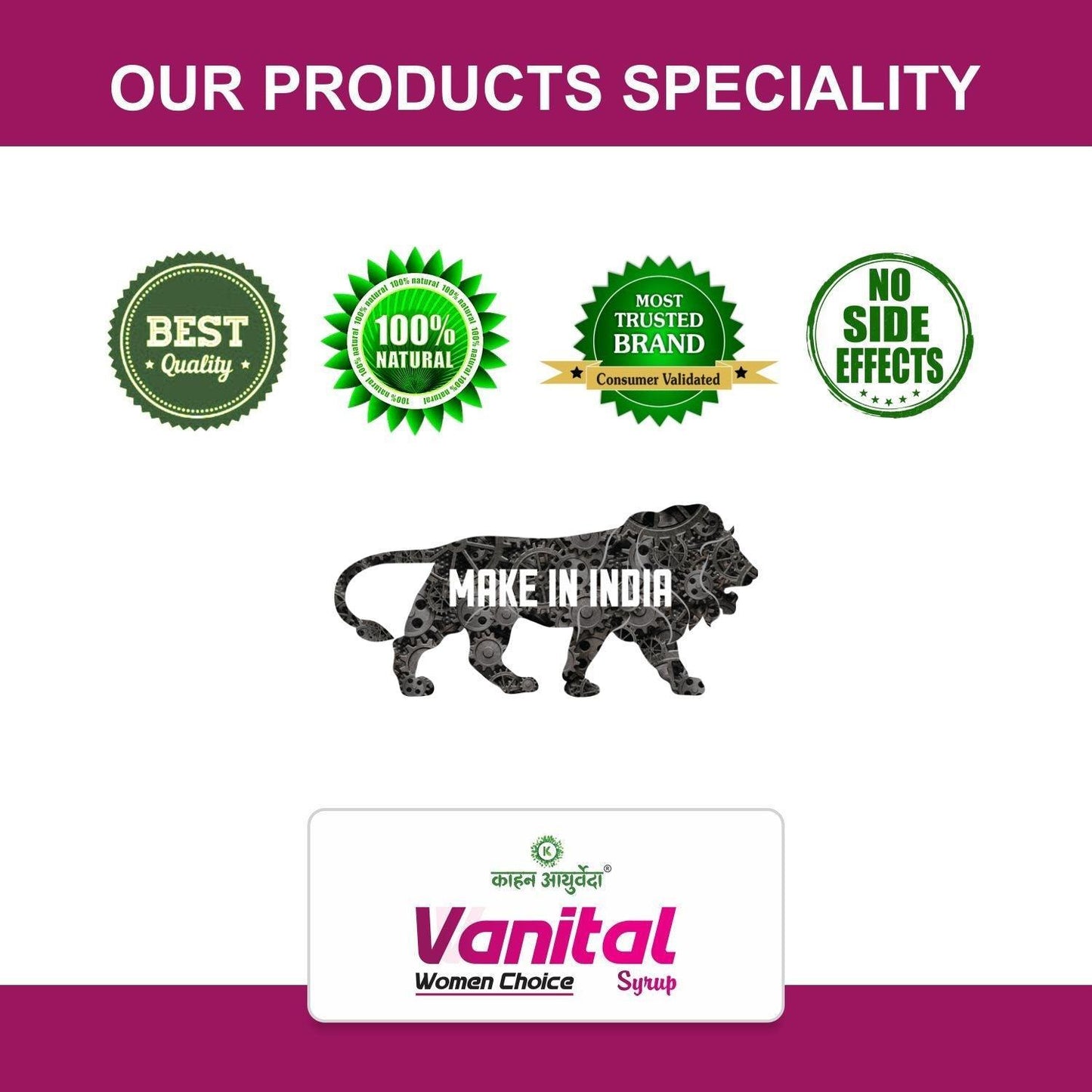 Kaahan Ayurveda Vanital Women Choice Syrup - 500ml
